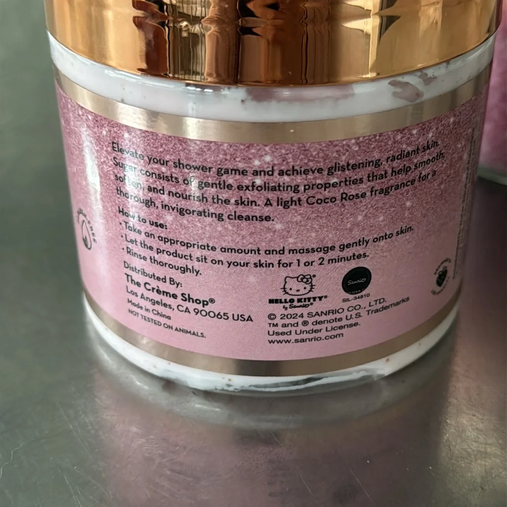 The Creme Shop X HELLO KITTY Sugar Body Scrub and Bath Crystals NWOT - Picture 4 of 11